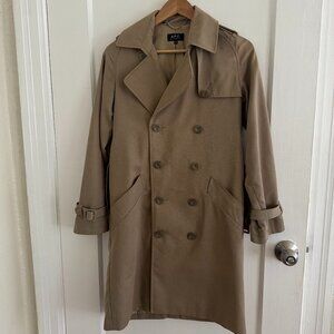 APC Classic Beige-Tan Trench Coat Size XS